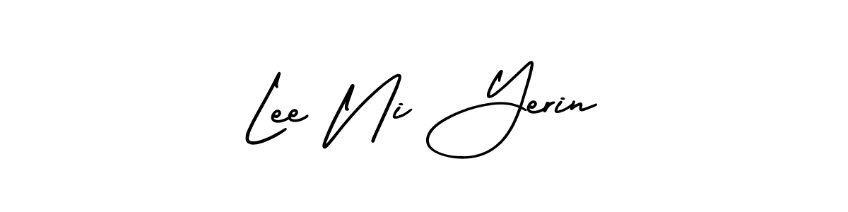 Create a beautiful signature design for name Lee Ni Yerin. With this signature (AmerikaSignatureDemo-Regular) fonts, you can make a handwritten signature for free. Lee Ni Yerin signature style 3 images and pictures png