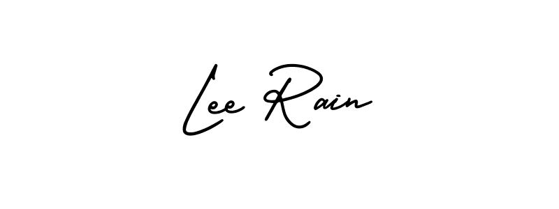 Create a beautiful signature design for name Lee Rain. With this signature (AmerikaSignatureDemo-Regular) fonts, you can make a handwritten signature for free. Lee Rain signature style 3 images and pictures png