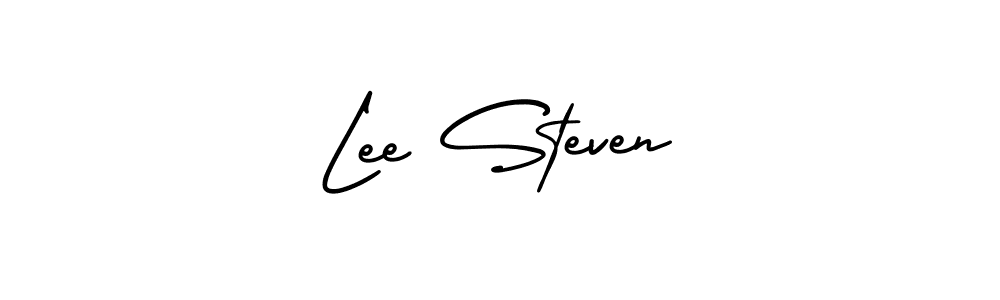 Make a beautiful signature design for name Lee Steven. With this signature (AmerikaSignatureDemo-Regular) style, you can create a handwritten signature for free. Lee Steven signature style 3 images and pictures png