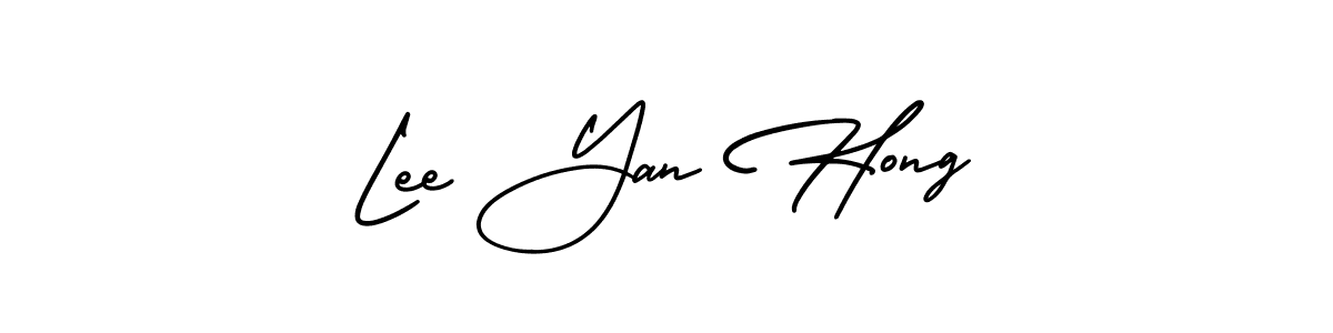 Similarly AmerikaSignatureDemo-Regular is the best handwritten signature design. Signature creator online .You can use it as an online autograph creator for name Lee Yan Hong. Lee Yan Hong signature style 3 images and pictures png