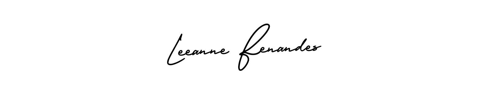 Make a short Leeanne Fenandes signature style. Manage your documents anywhere anytime using AmerikaSignatureDemo-Regular. Create and add eSignatures, submit forms, share and send files easily. Leeanne Fenandes signature style 3 images and pictures png