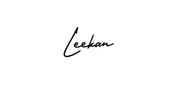 Make a beautiful signature design for name Leekan. With this signature (AmerikaSignatureDemo-Regular) style, you can create a handwritten signature for free. Leekan signature style 3 images and pictures png