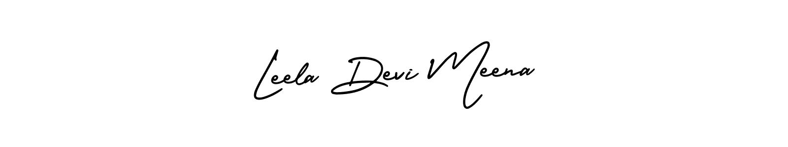AmerikaSignatureDemo-Regular is a professional signature style that is perfect for those who want to add a touch of class to their signature. It is also a great choice for those who want to make their signature more unique. Get Leela Devi Meena name to fancy signature for free. Leela Devi Meena signature style 3 images and pictures png
