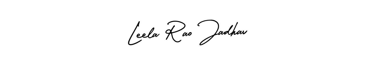 Leela Rao Jadhav stylish signature style. Best Handwritten Sign (AmerikaSignatureDemo-Regular) for my name. Handwritten Signature Collection Ideas for my name Leela Rao Jadhav. Leela Rao Jadhav signature style 3 images and pictures png