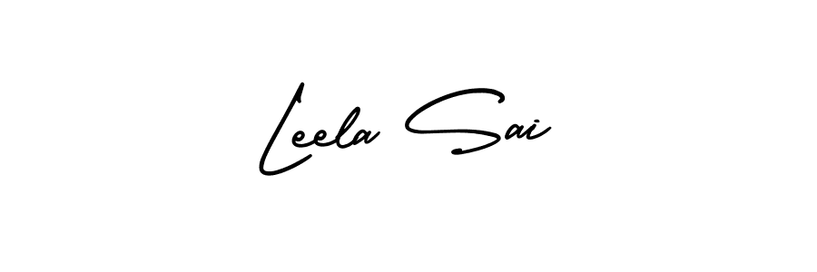Use a signature maker to create a handwritten signature online. With this signature software, you can design (AmerikaSignatureDemo-Regular) your own signature for name Leela Sai. Leela Sai signature style 3 images and pictures png