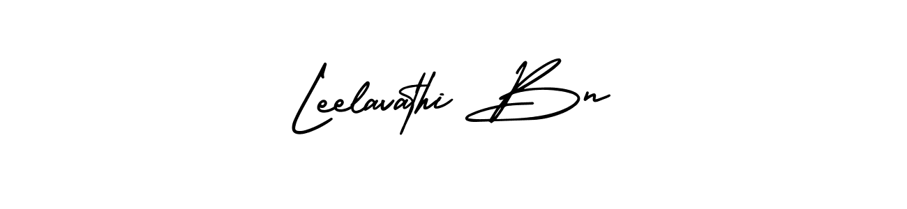 Create a beautiful signature design for name Leelavathi Bn. With this signature (AmerikaSignatureDemo-Regular) fonts, you can make a handwritten signature for free. Leelavathi Bn signature style 3 images and pictures png