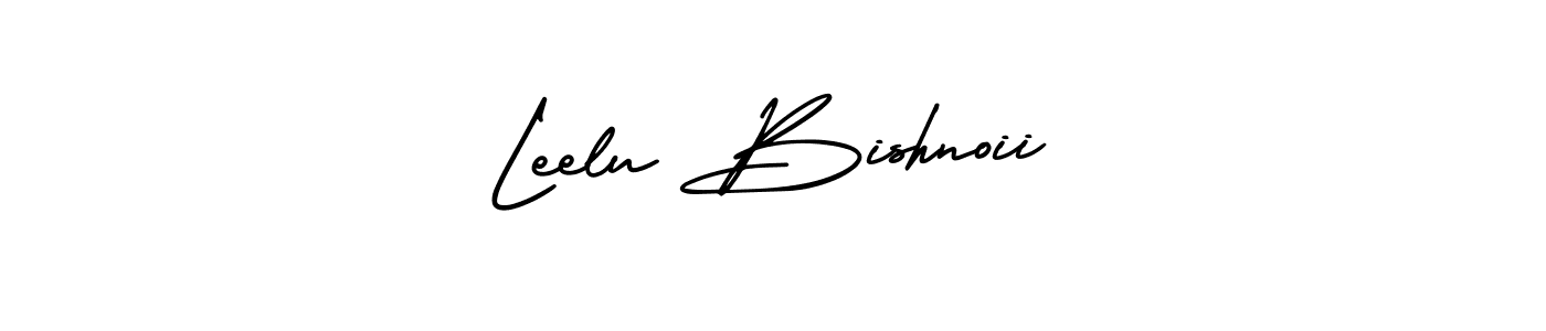 This is the best signature style for the Leelu Bishnoii name. Also you like these signature font (AmerikaSignatureDemo-Regular). Mix name signature. Leelu Bishnoii signature style 3 images and pictures png
