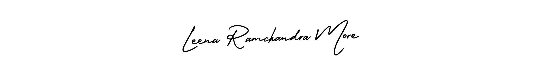 Leena Ramchandra More stylish signature style. Best Handwritten Sign (AmerikaSignatureDemo-Regular) for my name. Handwritten Signature Collection Ideas for my name Leena Ramchandra More. Leena Ramchandra More signature style 3 images and pictures png