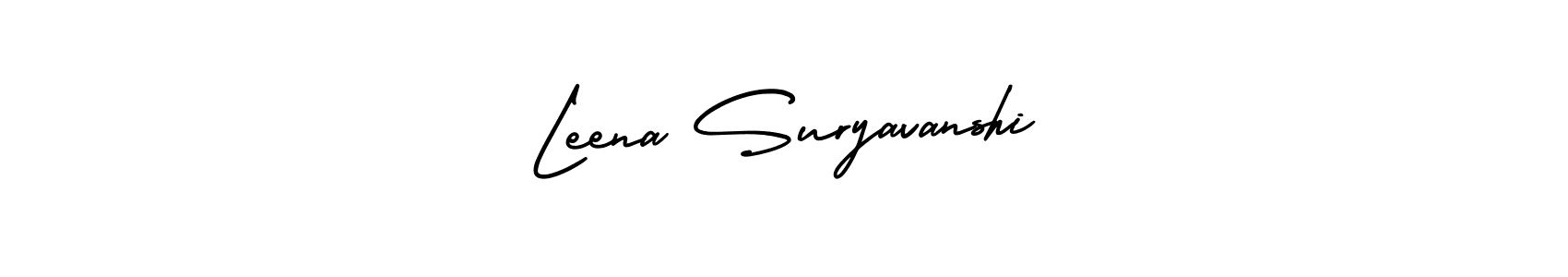 Leena Suryavanshi stylish signature style. Best Handwritten Sign (AmerikaSignatureDemo-Regular) for my name. Handwritten Signature Collection Ideas for my name Leena Suryavanshi. Leena Suryavanshi signature style 3 images and pictures png