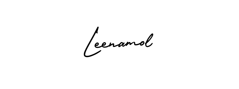 How to make Leenamol signature? AmerikaSignatureDemo-Regular is a professional autograph style. Create handwritten signature for Leenamol name. Leenamol signature style 3 images and pictures png