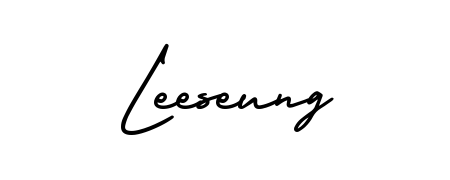 The AmerikaSignatureDemo-Regular font transforms the name Leeseung into an executive sign with sharp precision and distinguished character. Leeseung signature style 3 images and pictures png