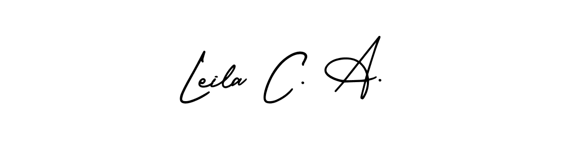 Make a beautiful signature design for name Leila C. A.. Use this online signature maker to create a handwritten signature for free. Leila C. A. signature style 3 images and pictures png