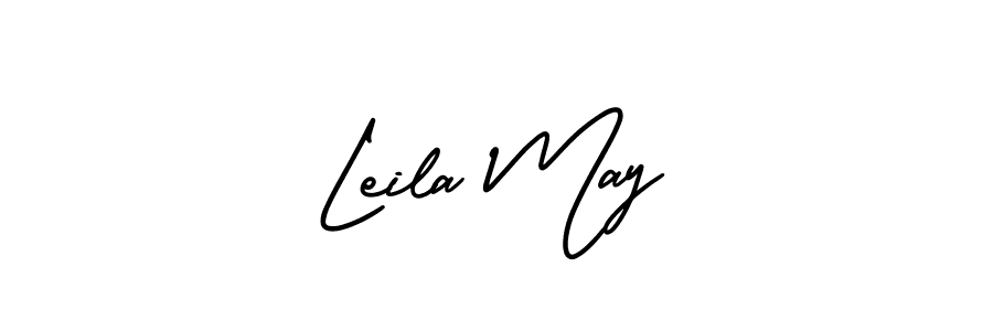 Use a signature maker to create a handwritten signature online. With this signature software, you can design (AmerikaSignatureDemo-Regular) your own signature for name Leila May. Leila May signature style 3 images and pictures png