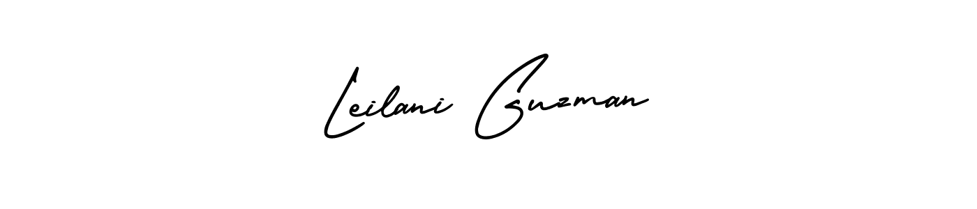 Create a beautiful signature design for name Leilani Guzman. With this signature (AmerikaSignatureDemo-Regular) fonts, you can make a handwritten signature for free. Leilani Guzman signature style 3 images and pictures png