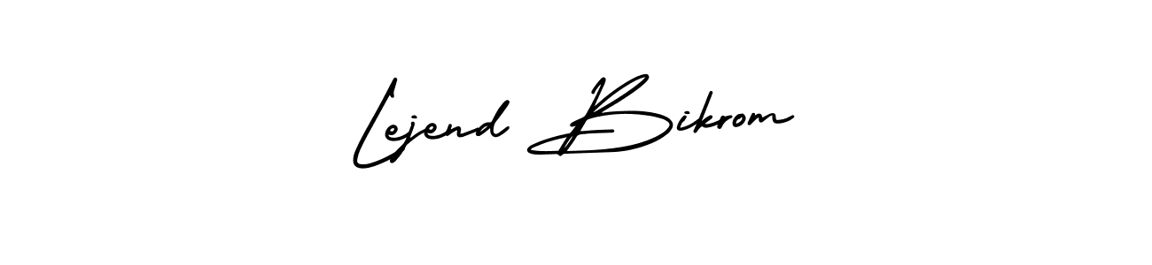 Similarly AmerikaSignatureDemo-Regular is the best handwritten signature design. Signature creator online .You can use it as an online autograph creator for name Lejend Bikrom. Lejend Bikrom signature style 3 images and pictures png