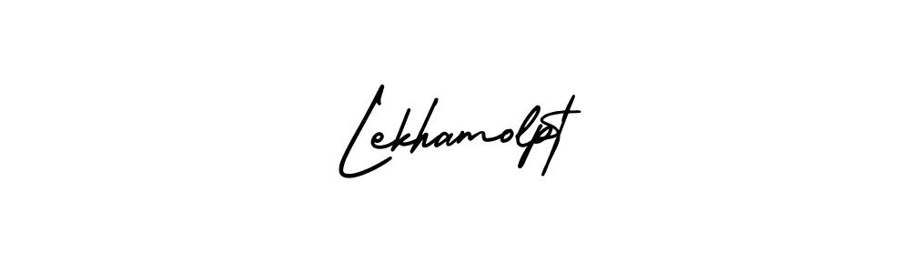 The best way (AmerikaSignatureDemo-Regular) to make a short signature is to pick only two or three words in your name. The name Lekhamolpt include a total of six letters. For converting this name. Lekhamolpt signature style 3 images and pictures png