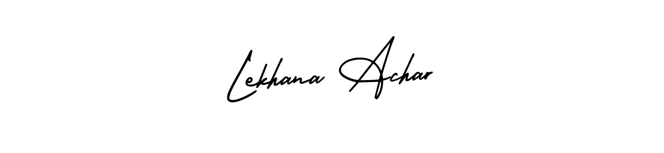 Lekhana Achar stylish signature style. Best Handwritten Sign (AmerikaSignatureDemo-Regular) for my name. Handwritten Signature Collection Ideas for my name Lekhana Achar. Lekhana Achar signature style 3 images and pictures png