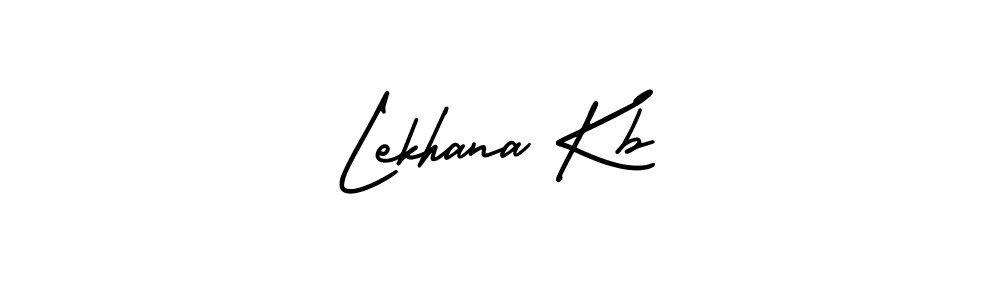 Design your own signature with our free online signature maker. With this signature software, you can create a handwritten (AmerikaSignatureDemo-Regular) signature for name Lekhana Kb. Lekhana Kb signature style 3 images and pictures png