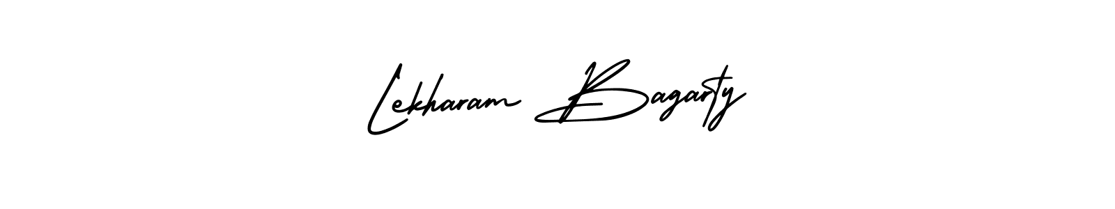 Best and Professional Signature Style for Lekharam Bagarty. AmerikaSignatureDemo-Regular Best Signature Style Collection. Lekharam Bagarty signature style 3 images and pictures png