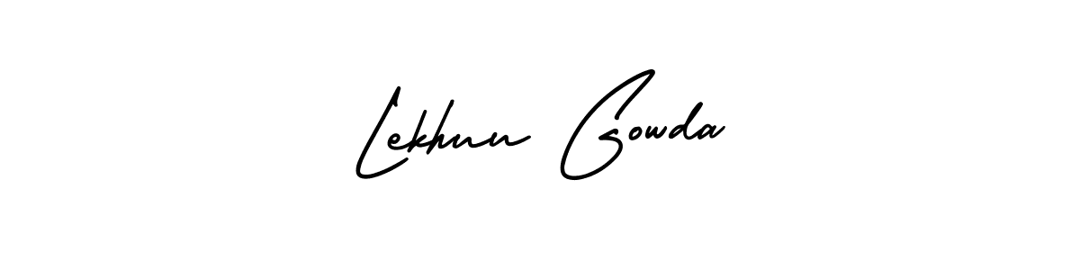 Make a beautiful signature design for name Lekhuu Gowda. With this signature (AmerikaSignatureDemo-Regular) style, you can create a handwritten signature for free. Lekhuu Gowda signature style 3 images and pictures png