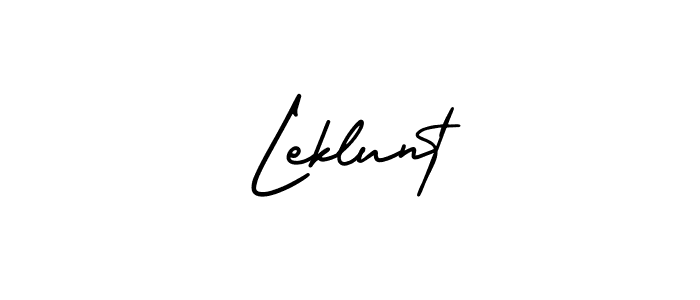 This is the best signature style for the Leklunt name. Also you like these signature font (AmerikaSignatureDemo-Regular). Mix name signature. Leklunt signature style 3 images and pictures png