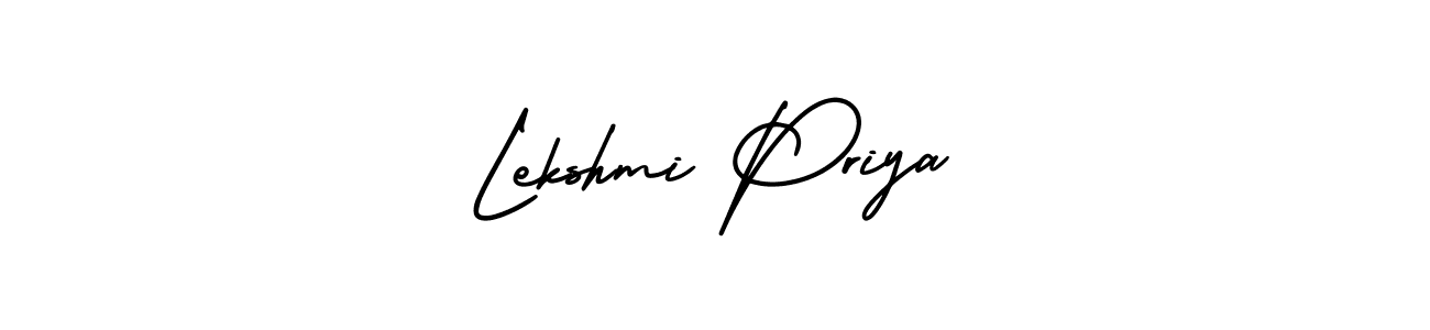 How to make Lekshmi Priya signature? AmerikaSignatureDemo-Regular is a professional autograph style. Create handwritten signature for Lekshmi Priya name. Lekshmi Priya signature style 3 images and pictures png