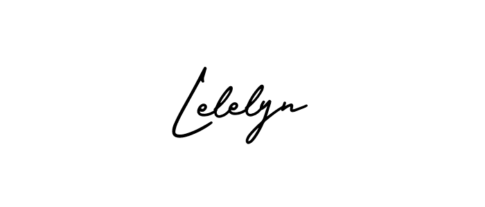 The best way (AmerikaSignatureDemo-Regular) to make a short signature is to pick only two or three words in your name. The name Lelelyn include a total of six letters. For converting this name. Lelelyn signature style 3 images and pictures png