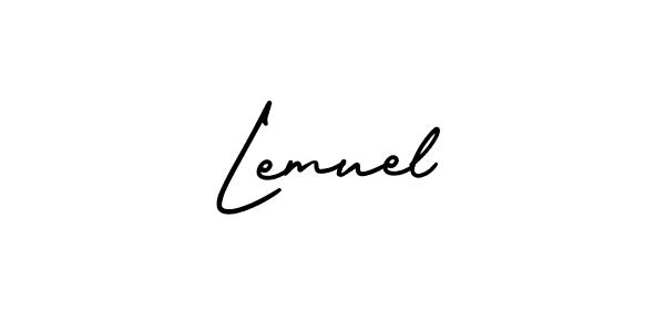 Best and Professional Signature Style for Lemuel. AmerikaSignatureDemo-Regular Best Signature Style Collection. Lemuel signature style 3 images and pictures png