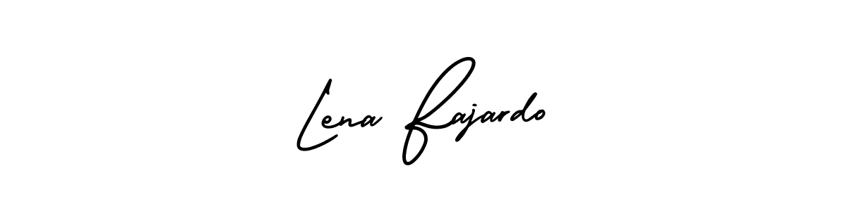 Design your own signature with our free online signature maker. With this signature software, you can create a handwritten (AmerikaSignatureDemo-Regular) signature for name Lena Fajardo. Lena Fajardo signature style 3 images and pictures png