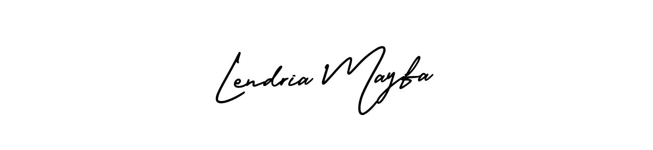 Create a beautiful signature design for name Lendria Mayfa. With this signature (AmerikaSignatureDemo-Regular) fonts, you can make a handwritten signature for free. Lendria Mayfa signature style 3 images and pictures png