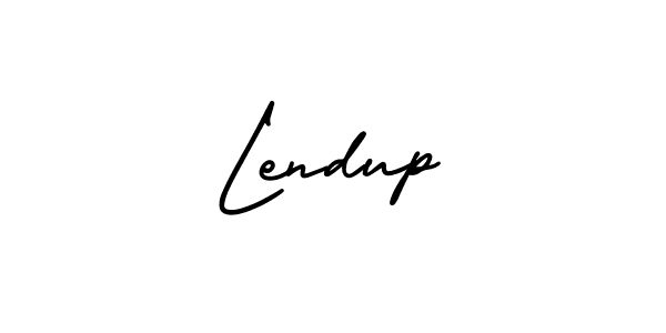 Make a beautiful signature design for name Lendup. With this signature (AmerikaSignatureDemo-Regular) style, you can create a handwritten signature for free. Lendup signature style 3 images and pictures png