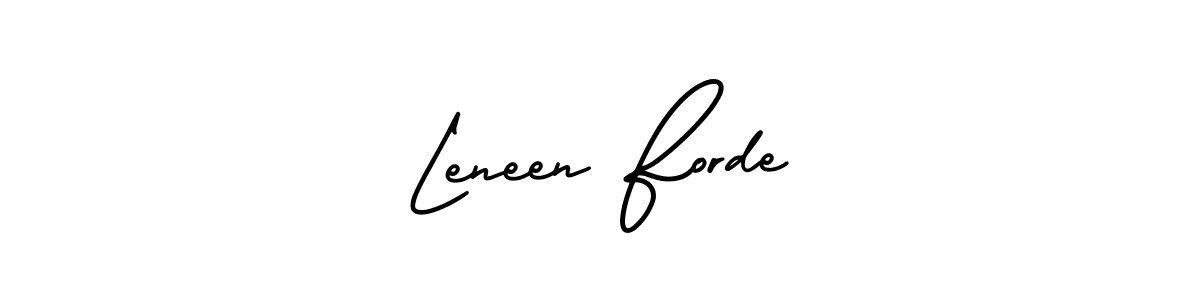 Also we have Leneen Forde name is the best signature style. Create professional handwritten signature collection using AmerikaSignatureDemo-Regular autograph style. Leneen Forde signature style 3 images and pictures png