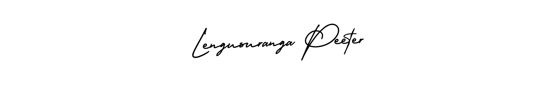 Check out images of Autograph of Lengusuranga Peeter name. Actor Lengusuranga Peeter Signature Style. AmerikaSignatureDemo-Regular is a professional sign style online. Lengusuranga Peeter signature style 3 images and pictures png