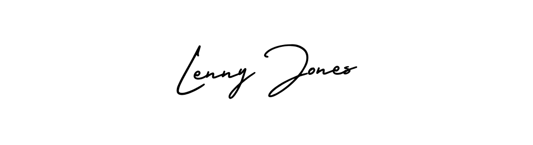 AmerikaSignatureDemo-Regular is a professional signature style that is perfect for those who want to add a touch of class to their signature. It is also a great choice for those who want to make their signature more unique. Get Lenny Jones name to fancy signature for free. Lenny Jones signature style 3 images and pictures png
