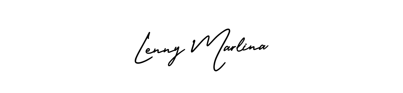 Make a beautiful signature design for name Lenny Marlina. Use this online signature maker to create a handwritten signature for free. Lenny Marlina signature style 3 images and pictures png