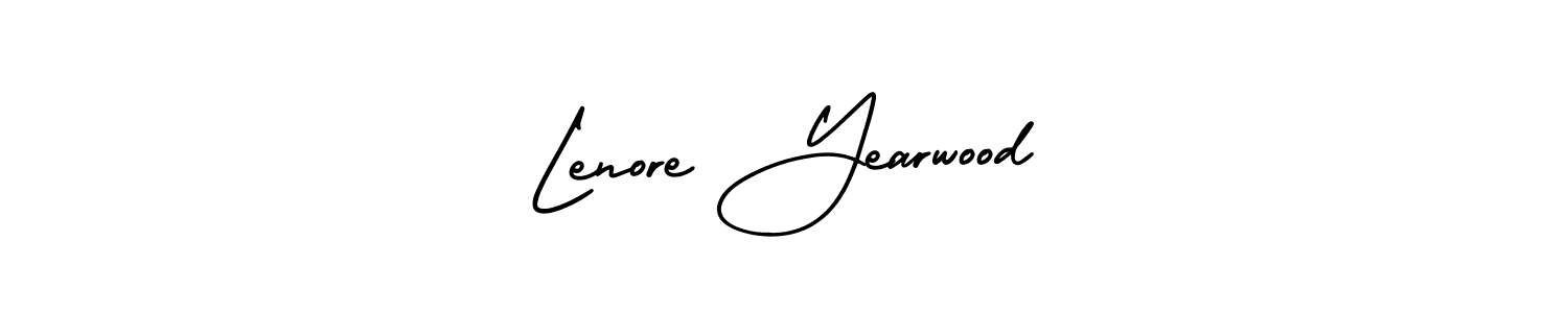 Best and Professional Signature Style for Lenore Yearwood. AmerikaSignatureDemo-Regular Best Signature Style Collection. Lenore Yearwood signature style 3 images and pictures png