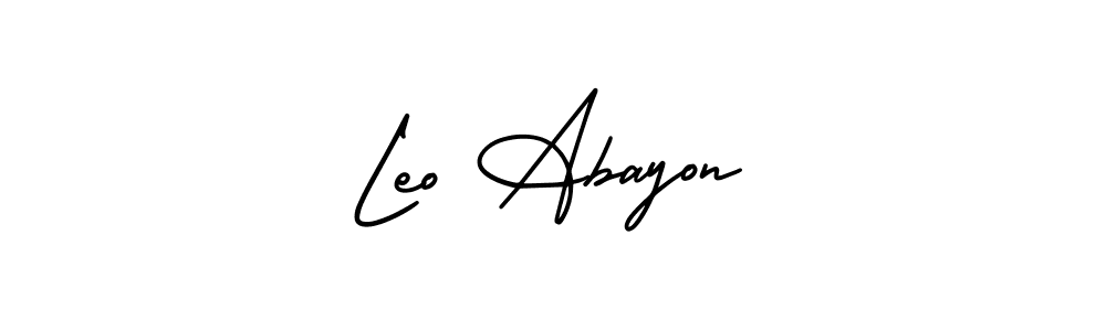 Best and Professional Signature Style for Leo Abayon. AmerikaSignatureDemo-Regular Best Signature Style Collection. Leo Abayon signature style 3 images and pictures png