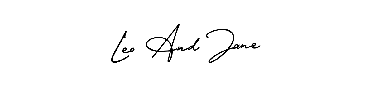 How to make Leo And Jane signature? AmerikaSignatureDemo-Regular is a professional autograph style. Create handwritten signature for Leo And Jane name. Leo And Jane signature style 3 images and pictures png