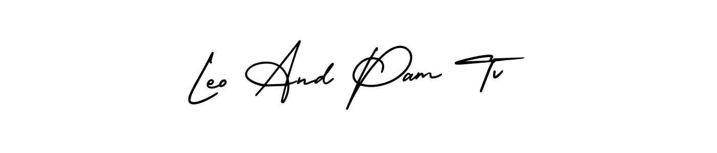 You can use this online signature creator to create a handwritten signature for the name Leo And Pam Tv. This is the best online autograph maker. Leo And Pam Tv signature style 3 images and pictures png