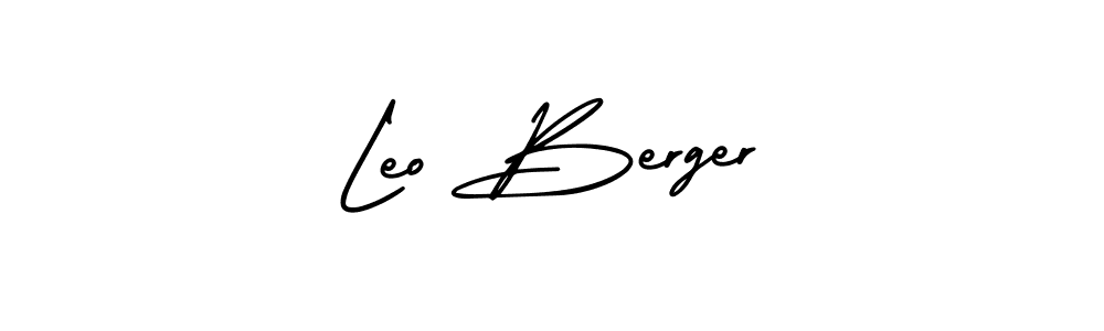 The best way (AmerikaSignatureDemo-Regular) to make a short signature is to pick only two or three words in your name. The name Leo Berger include a total of six letters. For converting this name. Leo Berger signature style 3 images and pictures png