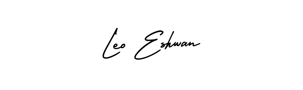 It looks lik you need a new signature style for name Leo Eshwan. Design unique handwritten (AmerikaSignatureDemo-Regular) signature with our free signature maker in just a few clicks. Leo Eshwan signature style 3 images and pictures png