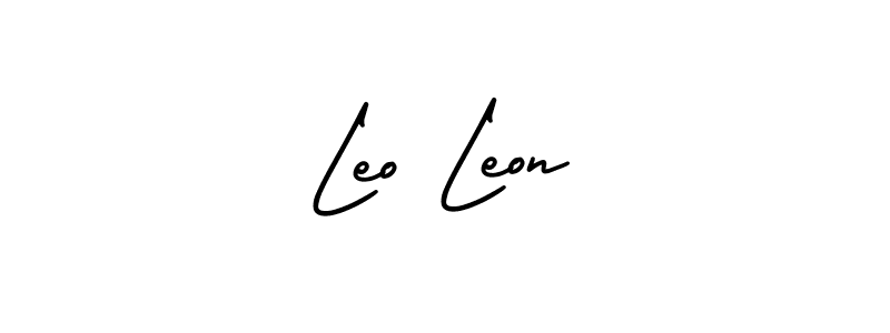 How to make Leo Leon signature? AmerikaSignatureDemo-Regular is a professional autograph style. Create handwritten signature for Leo Leon name. Leo Leon signature style 3 images and pictures png