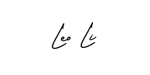 This is the best signature style for the Leo Li name. Also you like these signature font (AmerikaSignatureDemo-Regular). Mix name signature. Leo Li signature style 3 images and pictures png