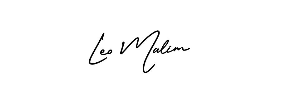 AmerikaSignatureDemo-Regular is a professional signature style that is perfect for those who want to add a touch of class to their signature. It is also a great choice for those who want to make their signature more unique. Get Leo Malim name to fancy signature for free. Leo Malim signature style 3 images and pictures png