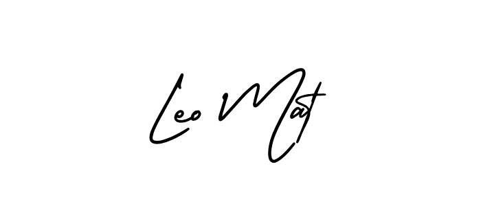 Check out images of Autograph of Leo Mat name. Actor Leo Mat Signature Style. AmerikaSignatureDemo-Regular is a professional sign style online. Leo Mat signature style 3 images and pictures png