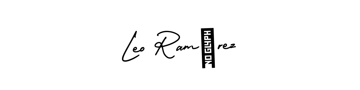 Design your own signature with our free online signature maker. With this signature software, you can create a handwritten (AmerikaSignatureDemo-Regular) signature for name Leo Ramírez. Leo Ramírez signature style 3 images and pictures png