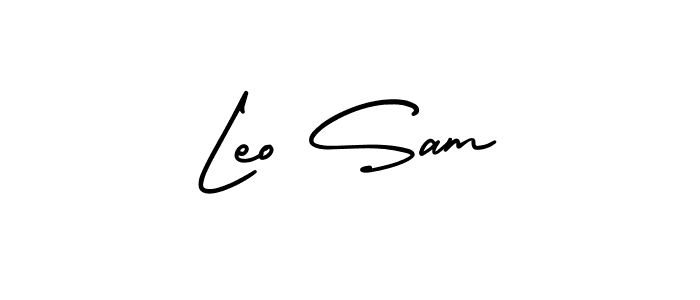 Design your own signature with our free online signature maker. With this signature software, you can create a handwritten (AmerikaSignatureDemo-Regular) signature for name Leo Sam. Leo Sam signature style 3 images and pictures png