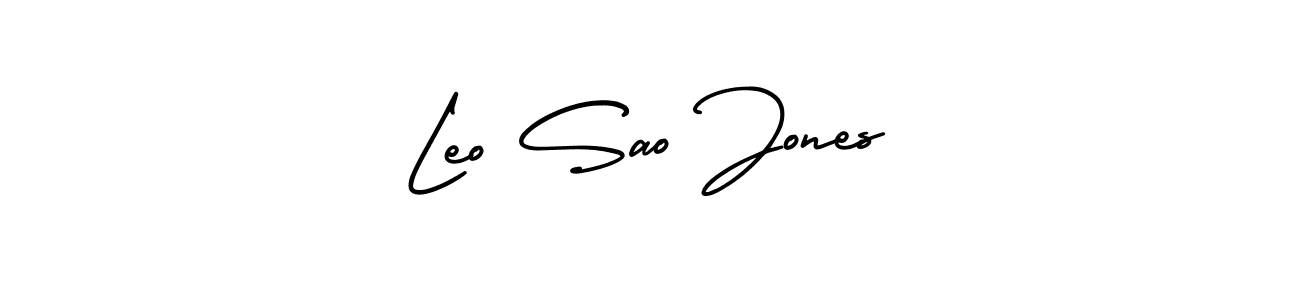 Make a beautiful signature design for name Leo Sao Jones. With this signature (AmerikaSignatureDemo-Regular) style, you can create a handwritten signature for free. Leo Sao Jones signature style 3 images and pictures png