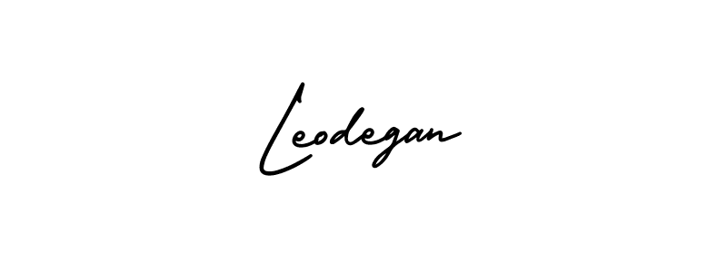 How to make Leodegan name signature. Use AmerikaSignatureDemo-Regular style for creating short signs online. This is the latest handwritten sign. Leodegan signature style 3 images and pictures png
