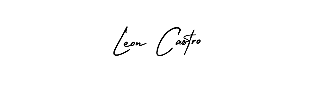 How to make Leon Castro signature? AmerikaSignatureDemo-Regular is a professional autograph style. Create handwritten signature for Leon Castro name. Leon Castro signature style 3 images and pictures png